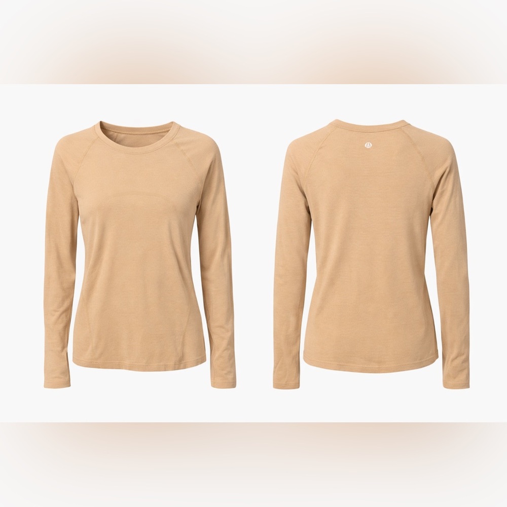 lululemon athletica Women’s Long-Sleeve Crew Tee in Tan